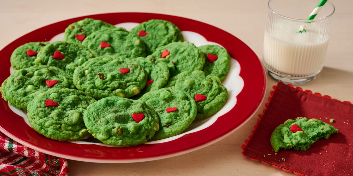 Pistachio Grinch Cookies: Soft, Chewy & Kid-Friendly